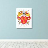 Cardona Family Crest Canvas Afdruk (Insitu (Houten vloer))
