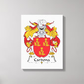Cardona Family Crest Canvas Afdruk (Voorkant)