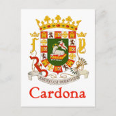 Cardona Shield of Puerto Rico Briefkaart (Voorkant)