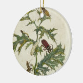 Cardos Spinosus: Ruitenhoeken en -pijlers, bord 6 Keramisch Ornament (Links)