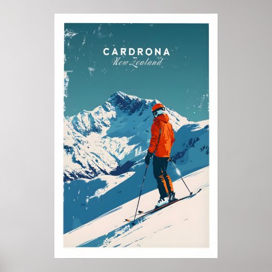 Cardrona Reisposter - Nieuw-Zeeland 1 Poster (Voorkant)