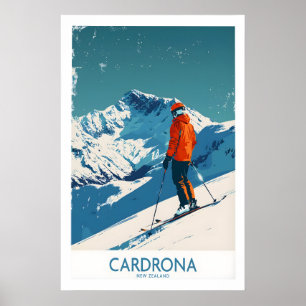 Cardrona Ski Print - Nieuw-Zeeland 1