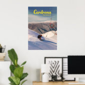 Cardrona Skigebied Reisposter Poster (Thuiskantoor)