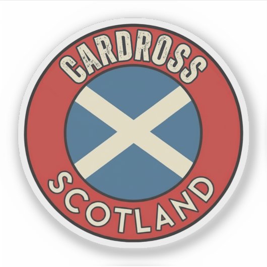 Cardross, Scotland Sticker (Voorkant)