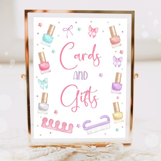 Cards and Gifts Mani-Pedi Party Manicure Pedicure Poster