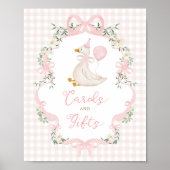 Cards and Gifts One Silly Goose Table Sign Poster (Voorkant)