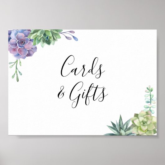 Cards and Gifts Sign Poster (Voorkant)