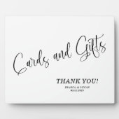 Cards and Gifts sign Tabletop Plaque with Easel Fotoplaat (Voorkant)