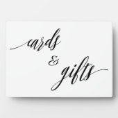 Cards and Gifts sign Tabletop Plaque with Easel Fotoplaat (voorkant)