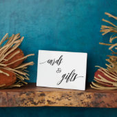 Cards and Gifts sign Tabletop Plaque with Easel Fotoplaat (Zijkant)