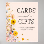 Cards and Gifts Wildflower Party Poster (Voorkant)