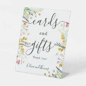 Cards and gifts wildflowers Sign Reclamebord Met Voetstuk (Voorkant)