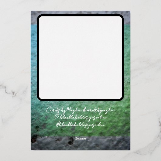 "CARDS BY MAGHIE" #CARDSBYMAGHIE CARDSBYMAGHIE.COM FOLIE FEESTDAGENKAART (Achterkant)