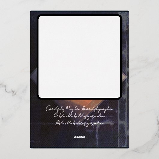 "CARDS BY MAGHIE" #CARDSBYMAGHIE CARDSBYMAGHIE.COM FOLIE FEESTDAGENKAART (Achterkant)