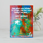"CARDS BY MAGHIE" #CARDSBYMAGHIE CARDSBYMAGHIE.COM FOLIE FEESTDAGENKAART (Staand Voorkant)