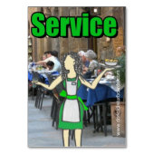 Cards.com Waitress Service Kaart niet storen (Achterkant)