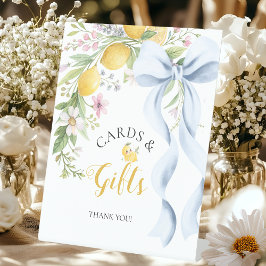 Cards & Gifts Main Squeeze Lemon Bridal Shower Reclamebord Met Voetstuk