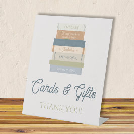 Cards & Gifts New Chapter Storybook Baby Shower Reclamebord Met Voetstuk