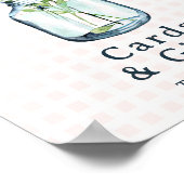 Cards & Gifts Sign Rustic Wildlflower Mason Jar Poster (Hoek)