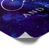 Cards & Gifts Wedding Sign | Galaxy Starry Night Poster (Hoek)