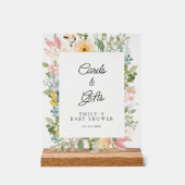 Cards &Gifts! Wildflower Garden Charm Acryl Bord (Voorkant)