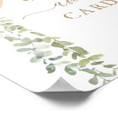 Cards Sign Gold Ballon Baby shower Poster (Hoek)