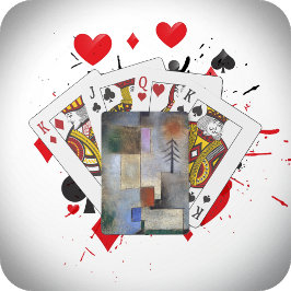 CARDS SPELEN - "Small Fir" - Paul Klee Art Afbeeld Pokerkaarten