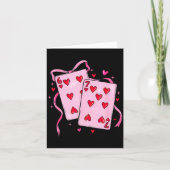 Cards Valentine Meme 6 Coquette Bow Funny Gift Tee Kaart (Voorkant)