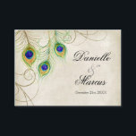 Cards voor cadeauregistratie - Peacock Feathers We Informatiekaartje<br><div class="desc">COLOR PALETTE: aqua blue, crème, tan, latte, goud, groen blauw en paars. ONTWERP-COLLECTIE: dit is een elegante en geavanceerde Gift Registry Card die uitstekend past in uw uitnodigingspresentatie. Het beste deel van het gebruiken van één van deze kaarten is dat uw gast het in hun portemonnee kan slaan en het...</div>