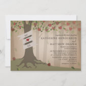 Cardstock geïnspireerd Apple Orchard Wedding Kaart (Voorkant)