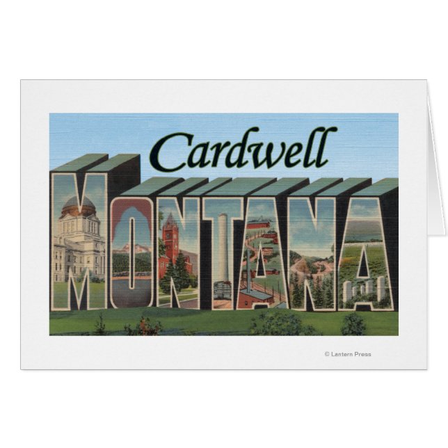 Cardwell, Montana - grote letterscènes (Voorkant Horizontaal)