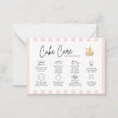 Care Bakery Hartelijk dank Notitiekaartje (Voorkant)