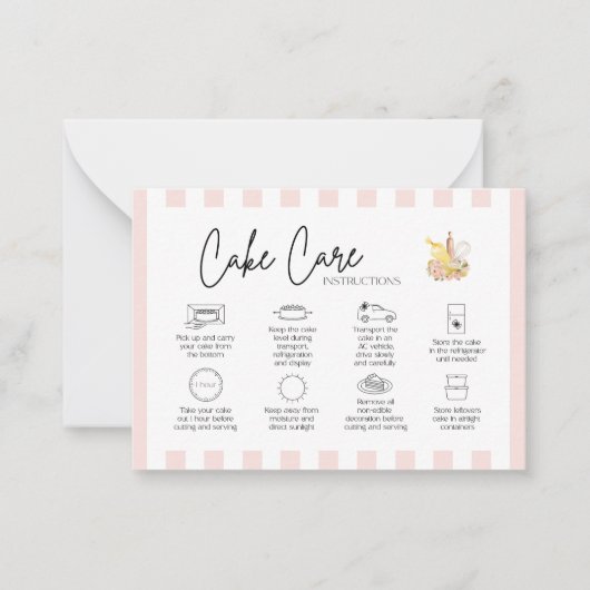 Care Bakery Hartelijk dank Notitiekaartje (Voorkant)