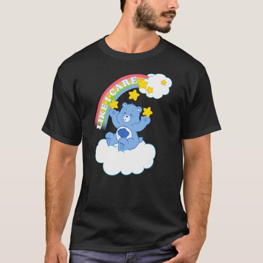 Care Bears Grumpy Bear Like I Care Sassy Rainbow P T-shirt (Voorkant)