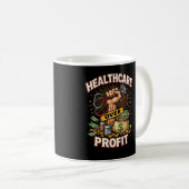 Care Before Profit Koffiemok (Voorkant rechts)