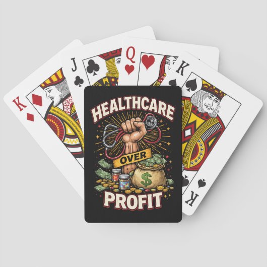 Care Before Profit Pokerkaarten (Achterkant)