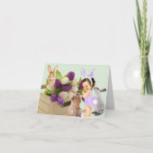 Care en Concern Bunny Rabbit Card Feestdagen Kaart (Voorkant)