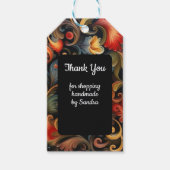 Care Gift Label Rosepaint Rosemaling 2 van 6 Cadeaulabel (Voorkant)