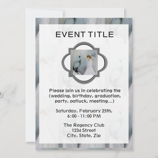 Care Guardian Angel en White Owl Kaart (Voorkant)