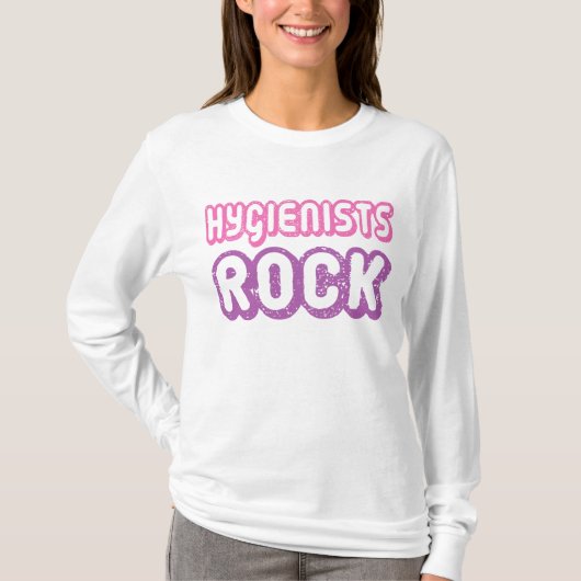 Career Design Hygienists Rock T-shirt (Voorkant)