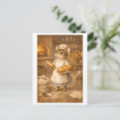 Career Mouse as Baker Briefkaart (Staand voorkant)