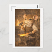 Career Mouse as Blacksmith Briefkaart (Voorkant / Achterkant)