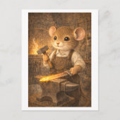 Career Mouse as Blacksmith Briefkaart (Voorkant)