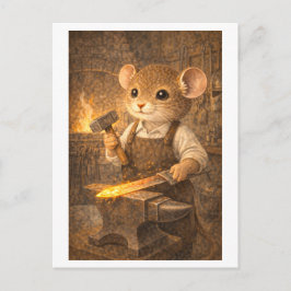 Career Mouse as Blacksmith Briefkaart