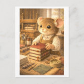 Career Mouse as Book Binder Briefkaart (Voorkant)