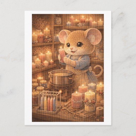 Career Mouse as Candle Maker Briefkaart (Voorkant)