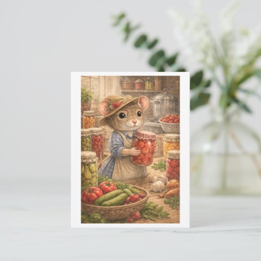 Career Mouse as Canner Briefkaart (Staand voorkant)