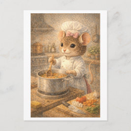 Career Mouse as Chef Briefkaart