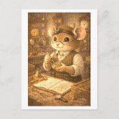 Career Mouse as Clock Maker Briefkaart (Voorkant)