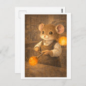 Career Mouse as Glass Blower Briefkaart (Voorkant / Achterkant)